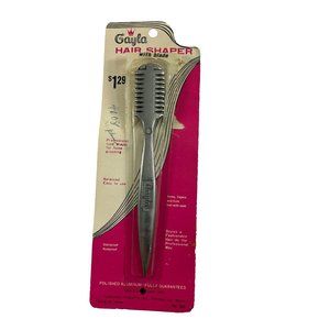 Vintage Gayla Metal Hair Shaper with Blade New Old Stock
